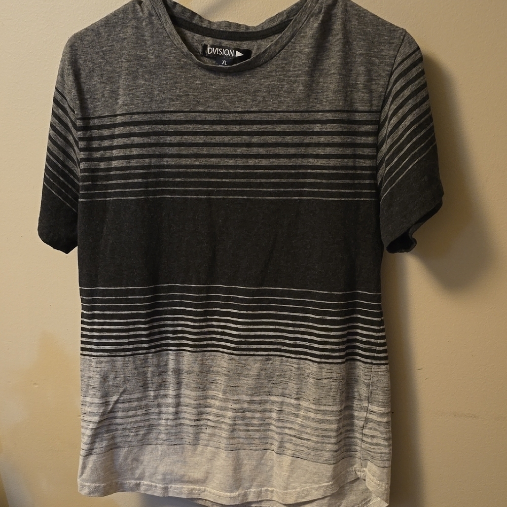 Men's Striped Gray T-Shirt